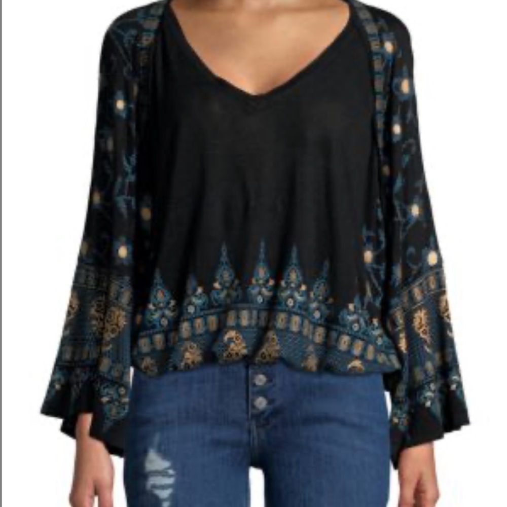 Free People Bohemian  Blouse